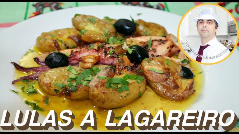 Lulas no forno: delícia mediterrânea com azeite e alho!