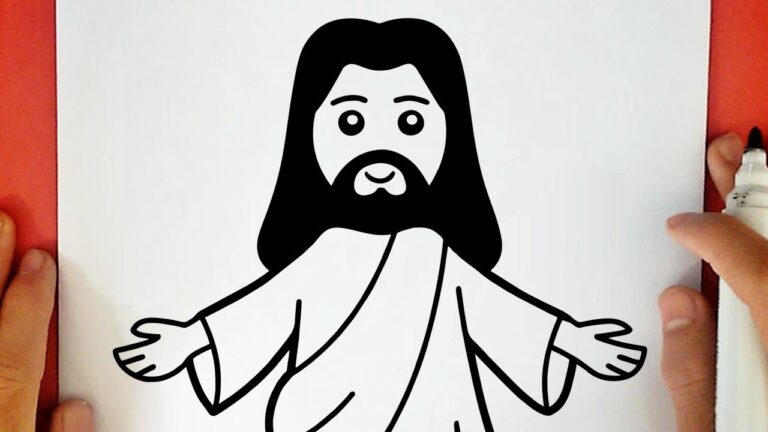 Jesus na Cruz: Imagem para Colorir e Refletir