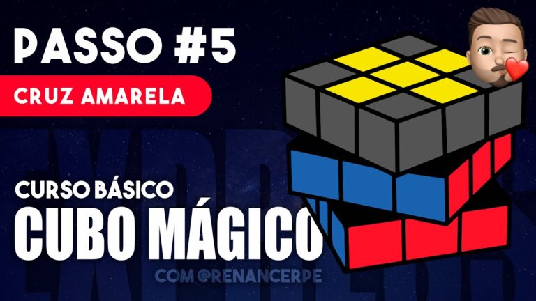Cubo Mágico com Cruz Amarela: Desafio Colorido e Divertido