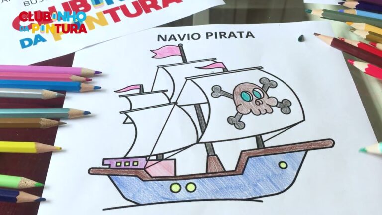 Desenhos de pirata para colorir: diversão garantida!