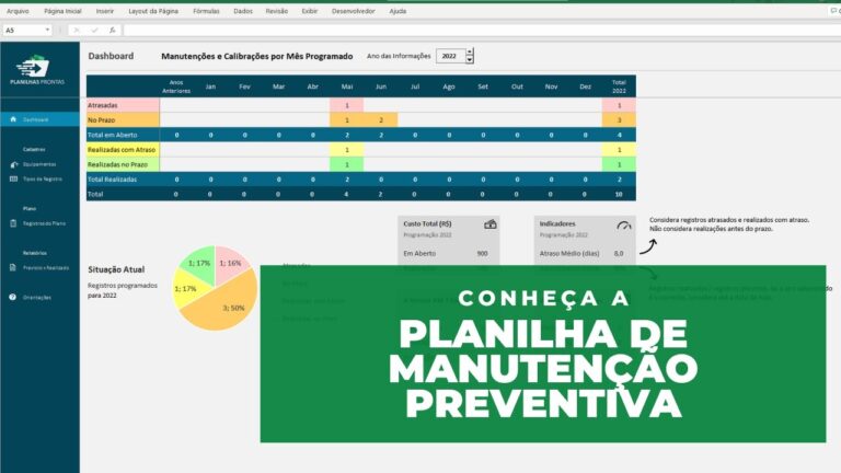 Planilha de Controle de Manutenção Excel Grátis: Baixe Agora!