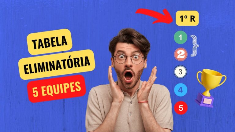 Guia para Tabela de Torneio com 5 Times