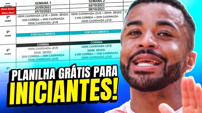 Plano de treino de corrida de 5km para iniciantes