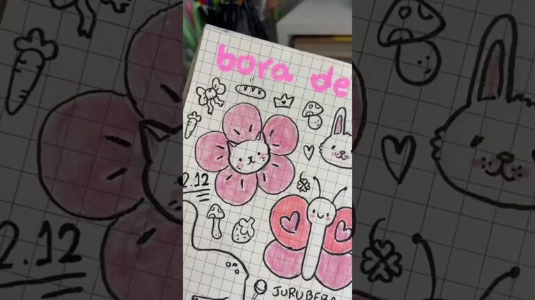 10 Ideias de Desenhos Fofos para Caderno