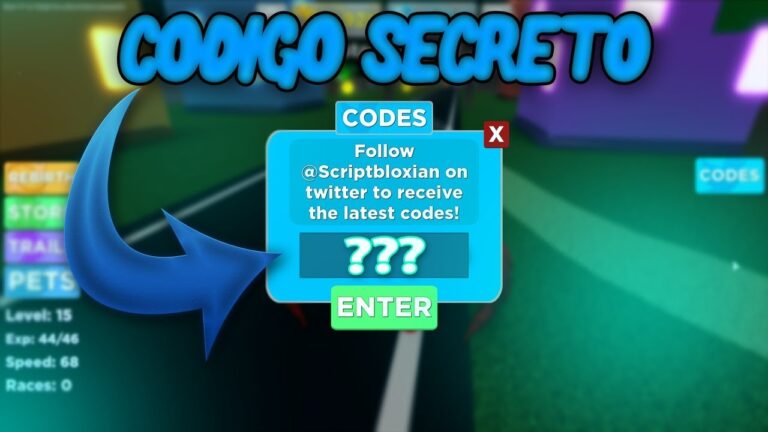 Guia Completo dos Códigos do Legends of Speed