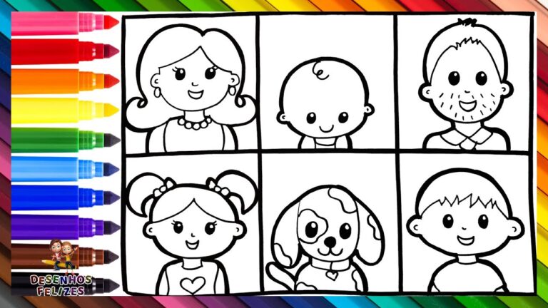 Desenhos de Pessoas para Colorir: Divers&atilde;o Garantida