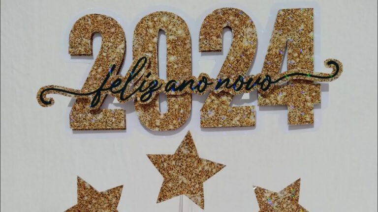 Topo de Bolo Feliz 2024: Modelos para Imprimir