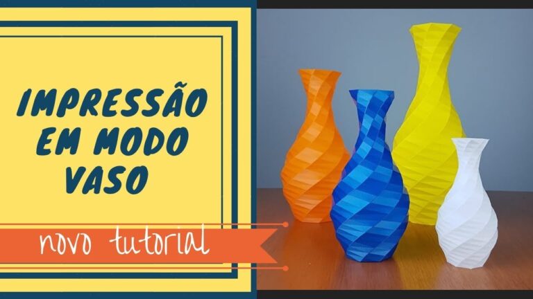 Tecnologia inovadora: Vaso feito com impressora 3D