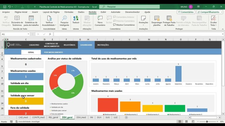 Planilha de Controle de Medicamentos Grátis no Excel: Organize suas Doses