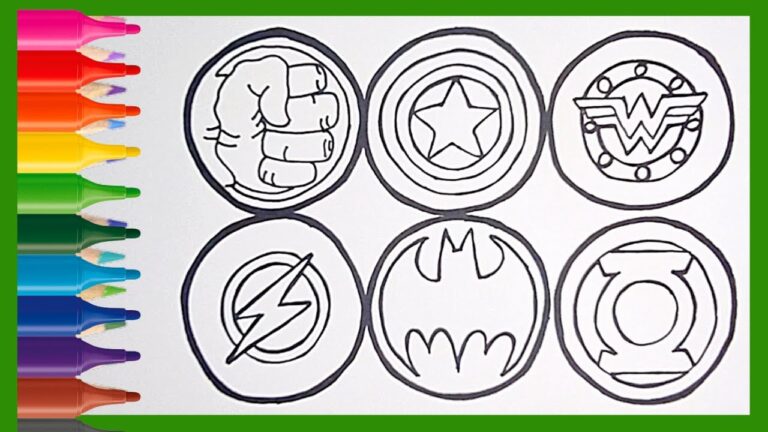Desenhos para colorir de super-heróis para imprimir